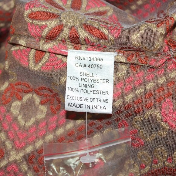 Sigrid Olsen Signature Womens Structured Button Down Overshirt Sz Med NWT Sheer - Picture 5 of 8